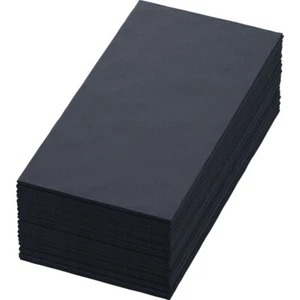 Tissue-Serviette 33x 33cm Schwarz 3-lagig 1/8 Servietten - Bild 1 von 1