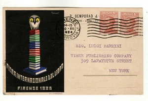 AK Internationale Buchmesse Florenz 1925 Bemporad - Ill. Nerino - Bild 1 von 2