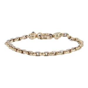 14k Two-tone Gold 7.5” Victorian Style Round Link Bracelet (PZ1004453) - Picture 1 of 10