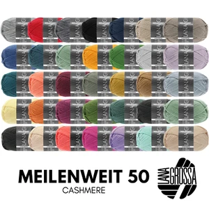 Lana Grossa MEILENWEIT 50g CASHMERE weiche 4-fach Sockenwolle mit Kaschmir 210m - Bild 1 von 34