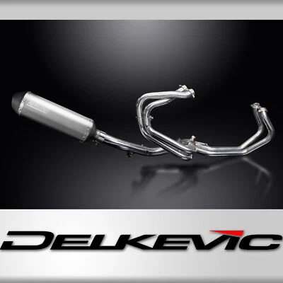 Silenciador de titânio Honda VFR800 Interceptor 98-01 escape completo 4-1 13,5" XOval - Imagem 1 de 4