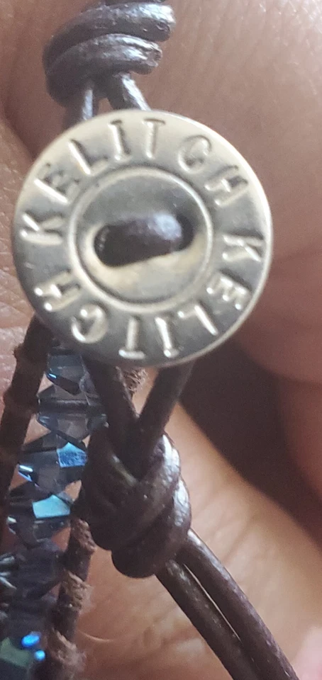 KELITCH Moda AZUL Cristal Cuentas Envolvente Pulsera O COLLAR Sujetador Amistad... Foto 1 de 2