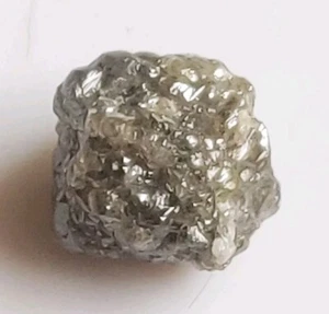 Diamante rugoso suelto natural de 6,66 quilates color gris claro diamante crudo africano - Imagen 1 de 11