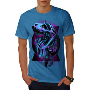Wellcoda TRex Raptor Dinosaur Mens T-shirt, Classic Graphic Design Printed Tee