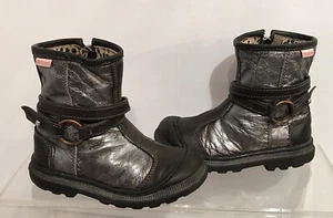 Roberto Cavalli Angels Boots Leather Platinum Kids Toddler Size: 24(European) - Picture 1 of 12