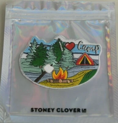 NEW in BAG Stoney Clover Lane Summer CAMP Sticker LARGE Embroidered PATCH  - Image 1 of 4