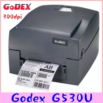 Godex G530U 2D/1D USB Direct Thermal Barcode Printer 300 dpi& 4ips Label Printer - Image 1 of 4