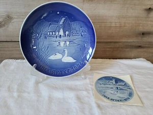 1974 Bing & Grondahl Jule After Christmas Teller mit Papieren - Bild 1 von 6