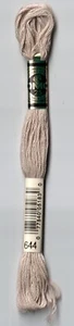 STRANDED COTTON DMC - Medium Beige Grey - 100% cotton - 8 mtrs - 117.0644 - 7369 - Picture 1 of 1