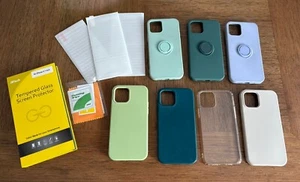 7 Stück Apple iPhone 12 Pro Hüllen sortiert - gebraucht + 3 neue Displayschutzfolien - Bild 1 von 10