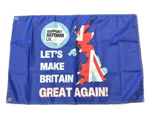 REFORM UK PARTY FLAG MAKE BRITAIN GREAT AGAIN FARAGE 3x2FOOT FREE UK POST - Picture 1 of 3