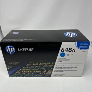 Cartucho de tóner HP 648A (CE261A) cian LaserJet nuevo OEM sellado - Imagen 1 de 6