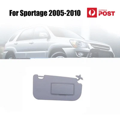 Gray Front Right Side Sun Visor Shade w/Makeup Mirror For Kia Sportage 05-10 -AU - image 1 of 4