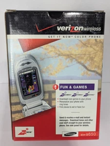 Vintage Samsung SCH-a650 Cellphone Verizon Wireless Sealed Booklets Tested - Picture 1 of 6
