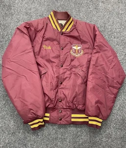 Chaqueta De Colección Pla-Jac Dunbrooke Satén Borgoña Lisa Para Hombre Talla M Hecha en EE. UU. - Imagen 1 de 15