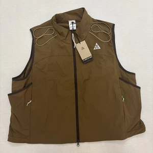 Nike ACG "Death Bloom" Gilet Uomo XL $175 Nuovo con etichette HV0600-235 Marrone Vestibilità Larga - Foto 1 di 10