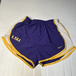 Nike Team DRI-FIT Tempo Running Shorts S Purple Women Lined LSU Tigers Track - Picture 1 of 12