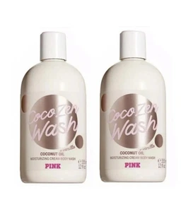 2 Victoria’s  Secret PINK Coco Zen Coconut Oil + Vanilla Wash 12 Fl Oz New Set - Picture 1 of 1