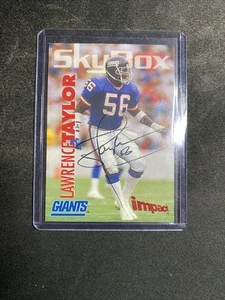 Lawrence Taylor Skybox Impact 1993 Autographed Card (Near Mint) - Picture 1 of 10