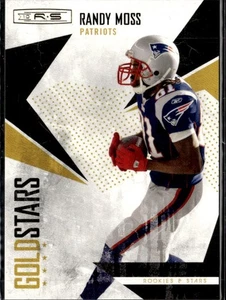 2010 Panini Gold Stars /500 Randy Moss New England Patriots #7 - Picture 1 of 2