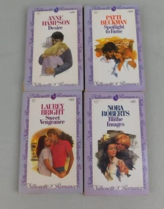 4pc Lot Vintage 80s Silhouette Romance Novels Fiction Paperback Books #A84 - Bild 1 von 11
