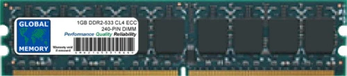 1GB DDR2 533MHz PC2-4200 240-PIN ECC UDIMM MEMORY RAM FOR SERVERS/WORKSTATIONS - Image 1 of 1