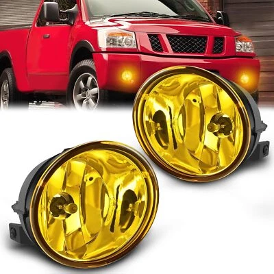 Nilight Fog Light Assembly for 2005-2007 Nissan Armada 2004-2015 Titan Amber - Image 1 of 4