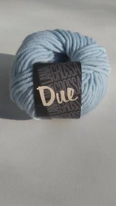 Lana Grossa Yarn,Due (50%Fine Merino,50%Acrylic)55m,Lot of 7,Col #12 Powder Blue - Picture 1 of 2
