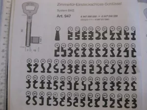 alle BKS Zimmertürschlüssel Buntbartschlüssel BB Bart Schlüssel Stube BAD - Bild 1 von 4
