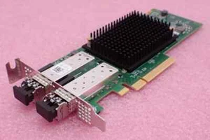 NEW Dell Emulex LPe35002 Dual Port 32Gb FC SFP+ Host Bus Adapter HBA LP HH 5KW3M - Picture 1 of 8