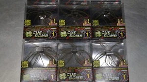 6 packs of Geecrack 1" Imo Cue Bomb in Clear Green Pumpkin - Picture 1 of 5