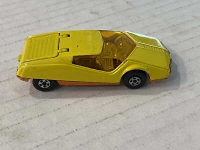 Vintage Matchbox Lesney No.33 DATSUN 126X Streaker Yellow - No Flames -England - Image 1 of 4