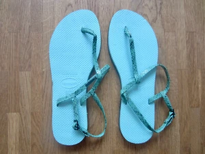 Mint farbige Riemchen Havaianas, Größe 39-40 - NEU - Bild 1 von 3