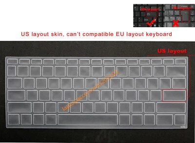 US Keyboard Skin Cover for HP 13.3" zhan66 Pro 13 G2,ProBook 430 G6 G7,435 G6 G7 - Image 1 of 4
