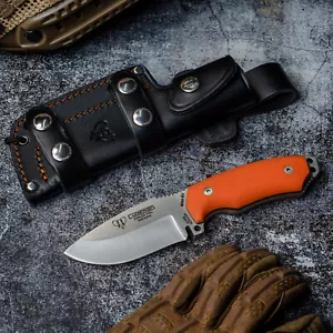 Cuchillo CUDEMAN 115-J Mini Boina Verde Hoja 9 cm.Acero Bohler G10 Naranja,Knive - Imagen 1 de 3