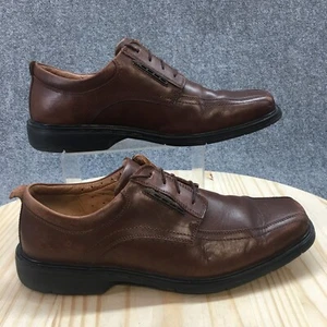 Clarks 1825 Shoes Mens 12 Wide Unkenneth Way Oxford Dress Comfort 16728 Brown - Picture 1 of 17