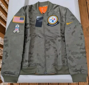 Nike / NFL Team Apparel - Steelers - Digital Camo Bomberjacke - Damen Größe S - Bild 1 von 5