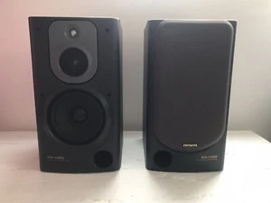 Aiwa SX-N55 3-Way Bass Reflex Speakers SysteM 40W 6 Ohm Black Tested Working - Picture 1 of 17
