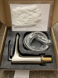 Grifo de lavabo de baño Amzdeal montaje de un orificio con una sola manija - Imagen 1 de 2