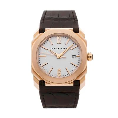Reloj Bulgari Octo Solotempo Automático 38mm Acero Esfera Plateada Correa 102119 Foto 1 de 4