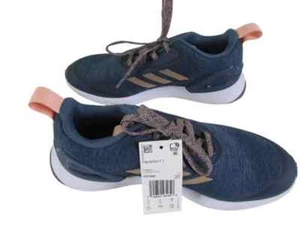 New Size 5.5 - women adidas Cloud foam Pure blue brown stripe - Picture 1 of 7