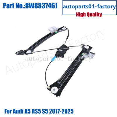 8W8837461 Front Left Window Glass Lifter Fit For Audi A5 RS5 S5 2017-2025 - Image 1 of 4
