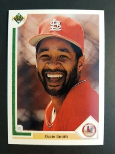Tarjeta de béisbol Ozzie Smith St. Louis Cardinals 1991 Upper Deck #162  - Imagen 1 de 2