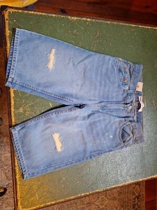 Levi's Boy's 511 Adjustable Waistband Slim Fit Distressed Denim Shorts - Picture 1 of 7