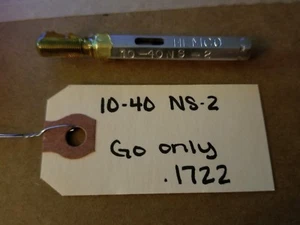 Hemco 10-40 NS-2 Set Plug Thread Gage GO only .1722 1E-2250-Y8 - Picture 1 of 1