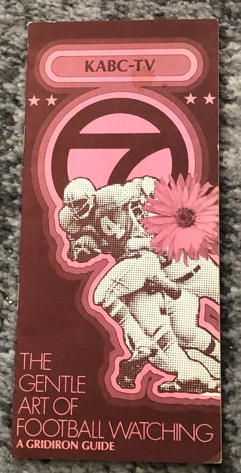 Gentle Art of Football Watching Pamphlet KABC-TV Channel 7 Vintage 1970 Original - Image 1 of 4