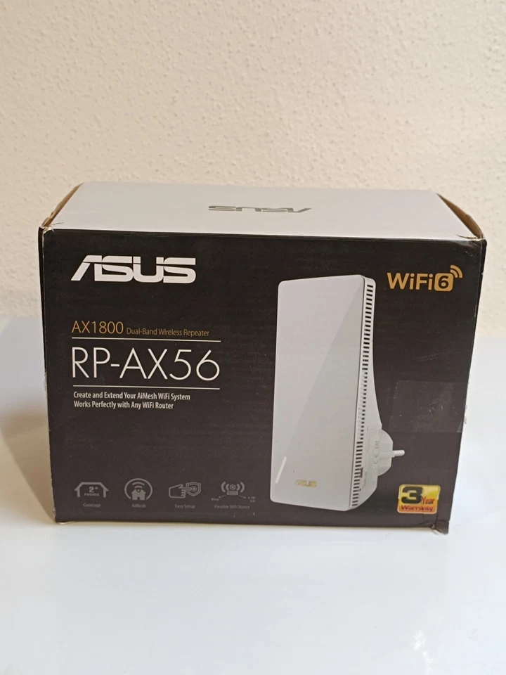 Asus RP-AX56 WLAN Repeater 4718017642057  neu in opened Box _0,5_6 - Bild 1 von 4