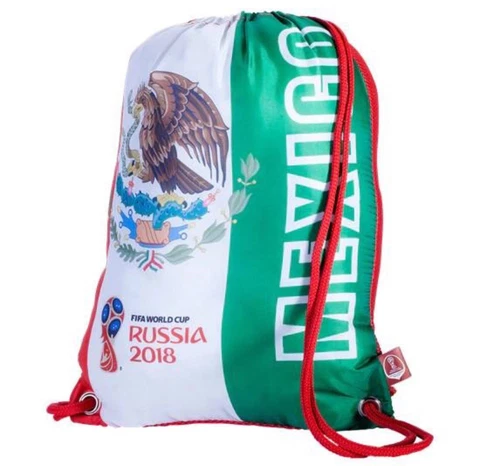 MEXICO FIFA WORLD CUP BACKPACK RUSSIA 2018 DRAW STRING GYM SACK              SSS Cover