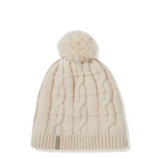 Sealskinz Hemsby WP CW Cable Knit Bobble Hat Cream