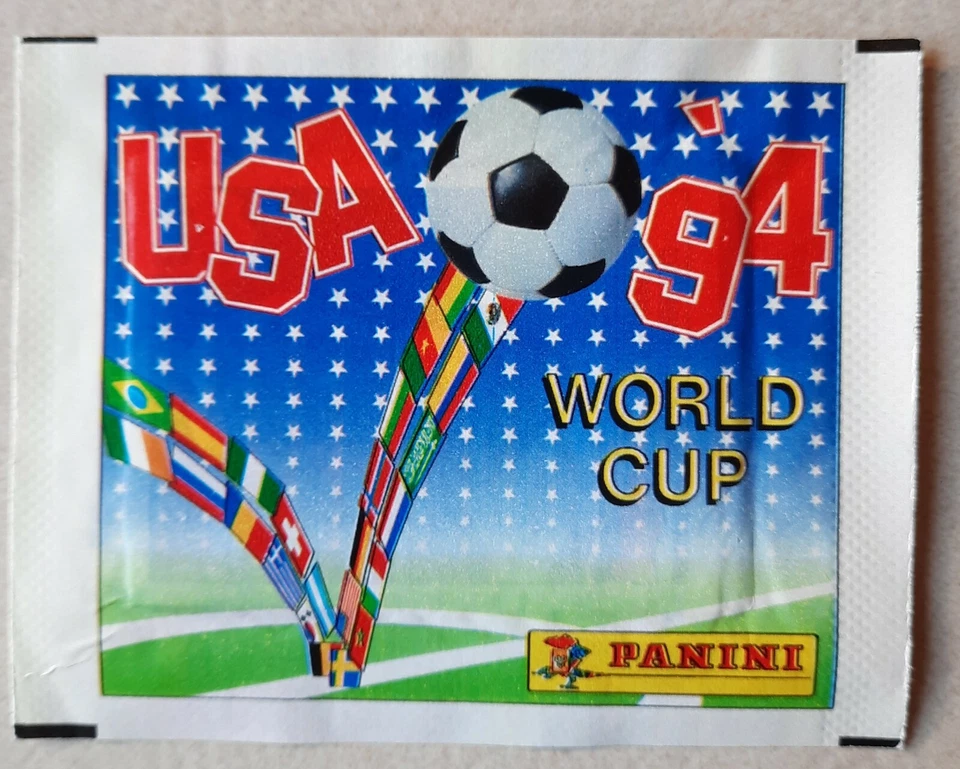 Panini WM 1994 Tüte seltene Vertikale Version